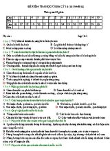 3 Đề kiểm tra học kỳ môn Địa lý Lớp 10 (Có đáp án)